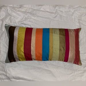 Z Gallerie striped silk throw pillow cover